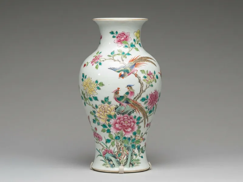 Rare antique Chinese export porcelain vase